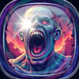 man screaming