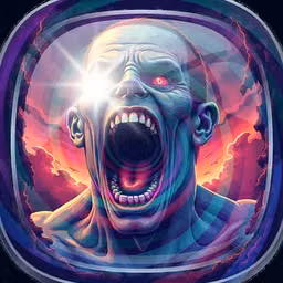 man screaming