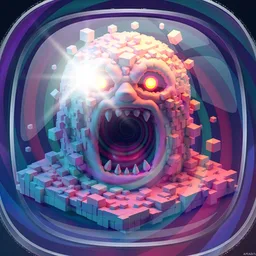 man screaming