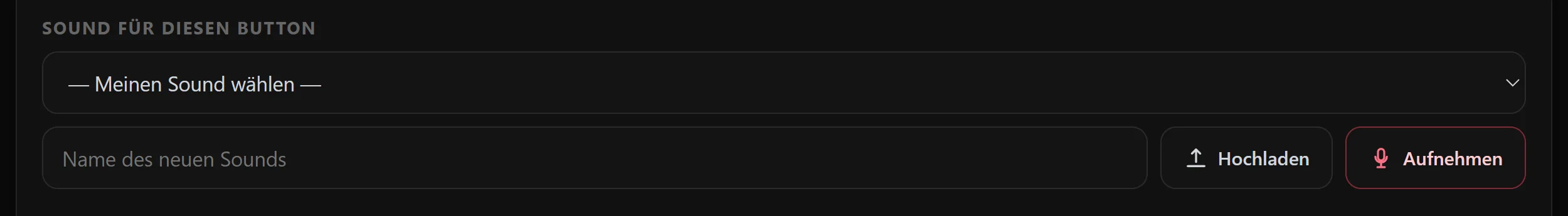 Häng einen Sound dran