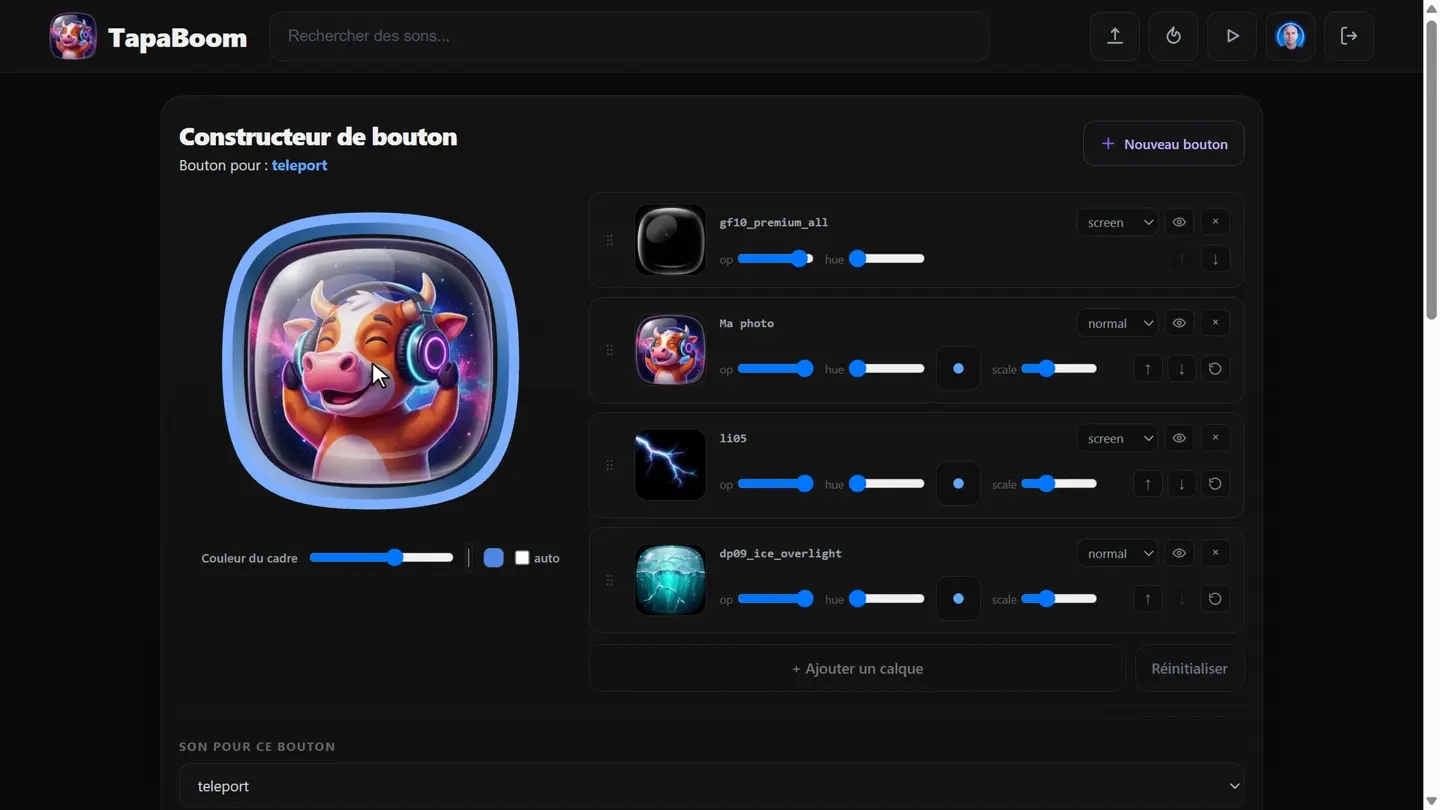 Comment créer ton bouton