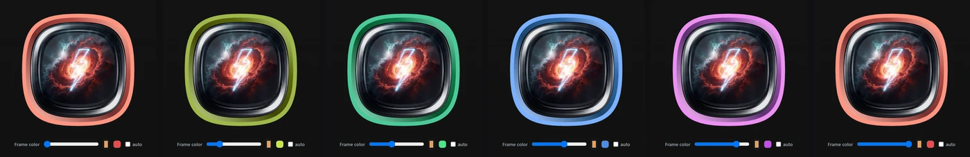 Pick a frame color