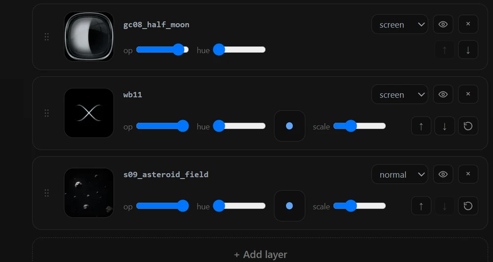 Stack your art layers