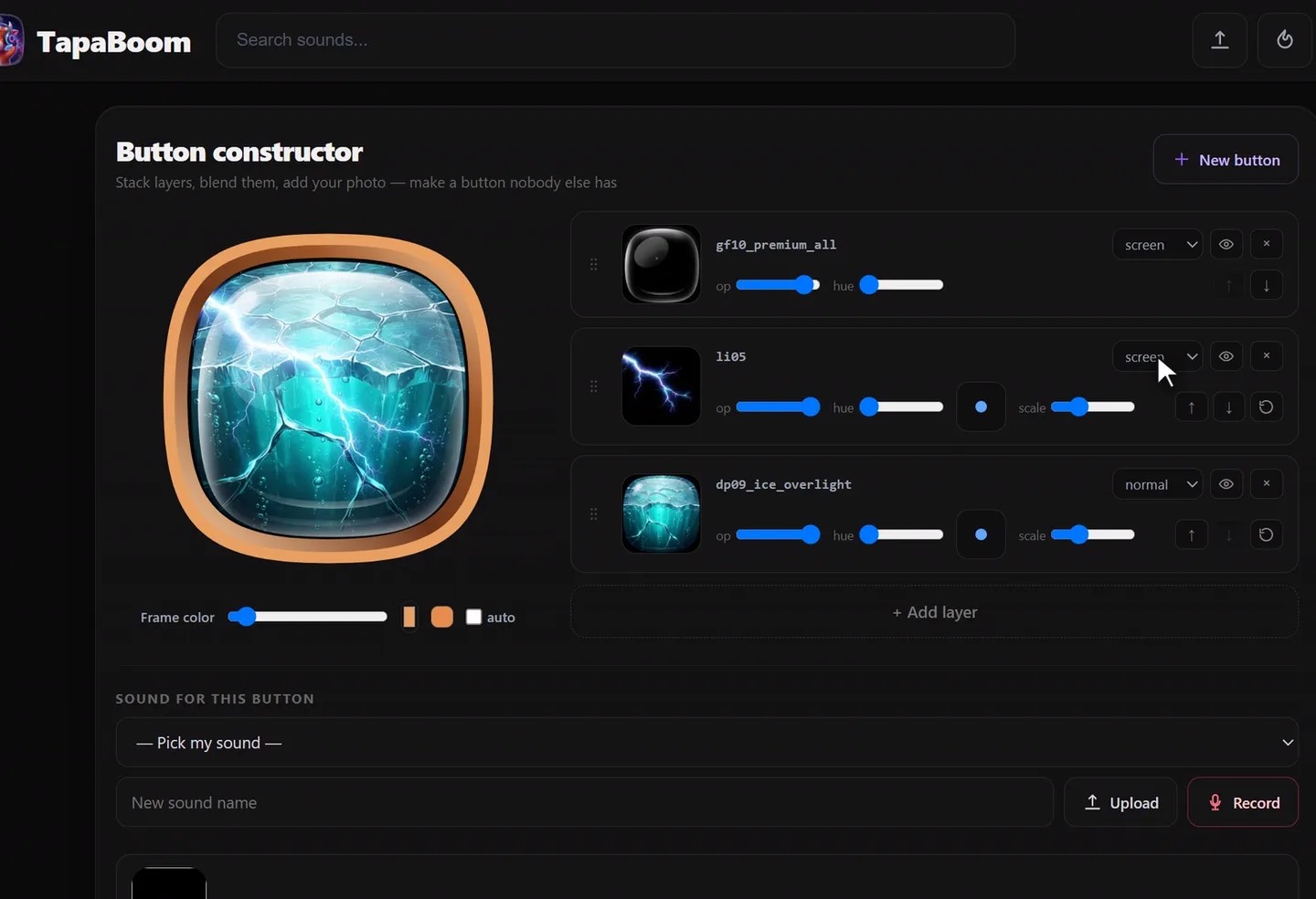 How to create your own button