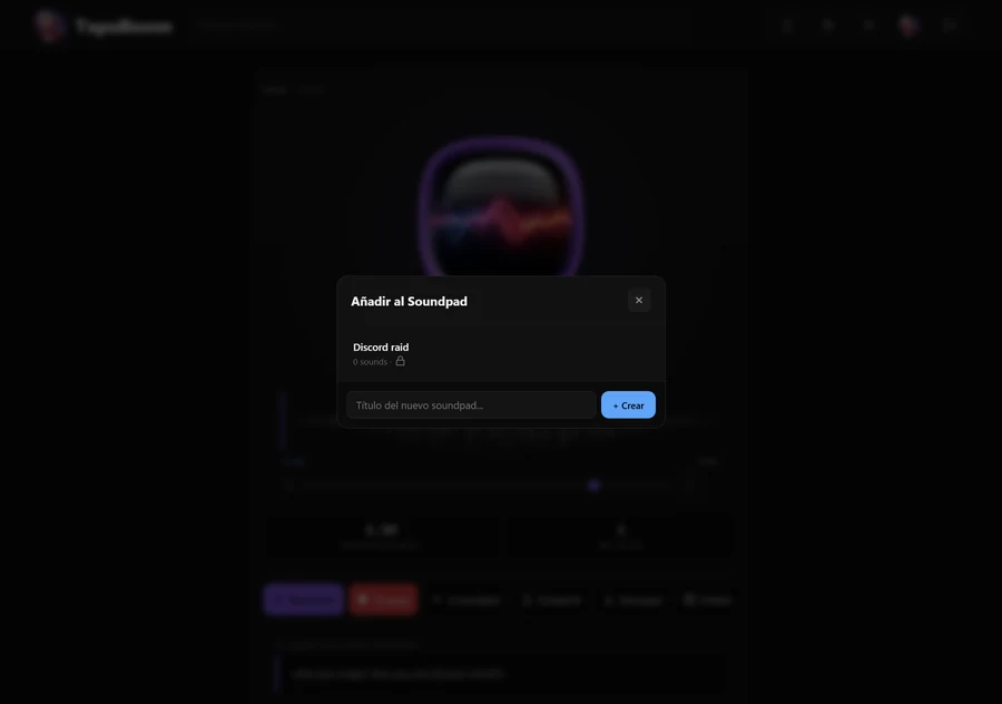 «Añadir al Soundpad» — desde cualquier página de sonido